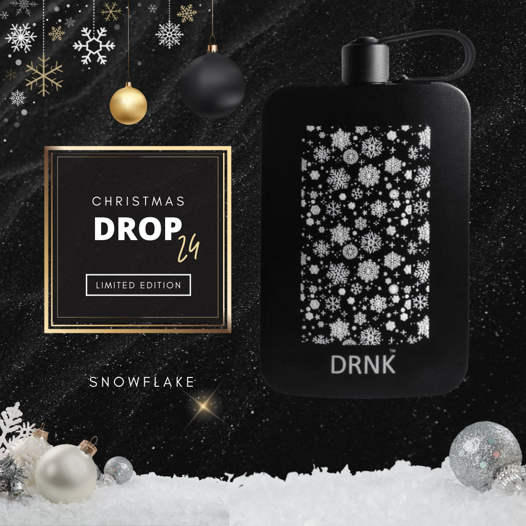 Limited Edition steel bottle. Christmas Drop  - SNOWFLAKE. 500ml