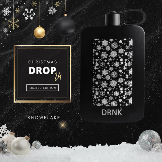 Limited Edition steel bottle. Christmas Drop  - SNOWFLAKE. 500ml