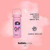 Bubblebottle Neon - Insulated Steel kids water bottle (550 ml)