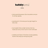 Bubblebottle Candy - Silicon kids water bottle (350 ml)