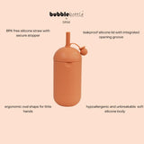 Bubblebottle Sand - Silicon kids water bottle (350 ml)