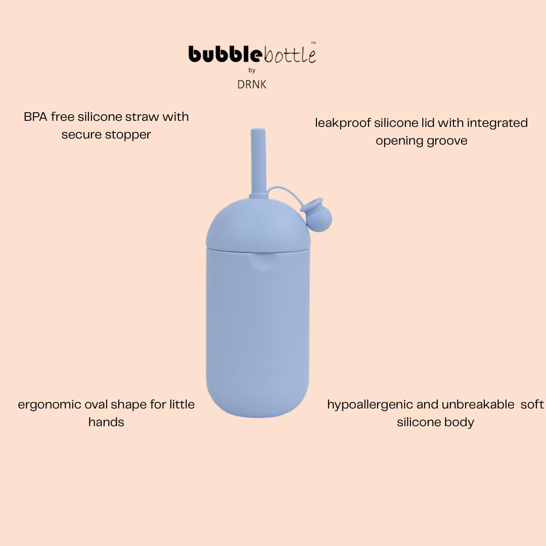 Bubblebottle Cloud - Silicone Kids Water Bottle (12oz / 350ml)