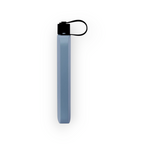 Azure DRNK Slim flat stainless steel water bottle, side view
