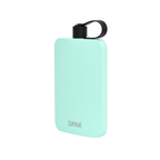 Mint DRNK Slim flat stainless steel water bottle, angled view
