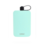 Mint DRNK Slim flat stainless steel water bottle, front view