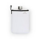 Slim Tritan Flat Water Bottle with White sleeve
